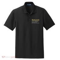 Funny Retired Definition Funny Retirement Dry Zone Grid Polo thumb 0