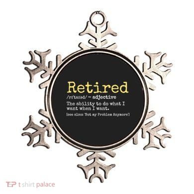 Funny Retired Definition Funny Retirement Ornament