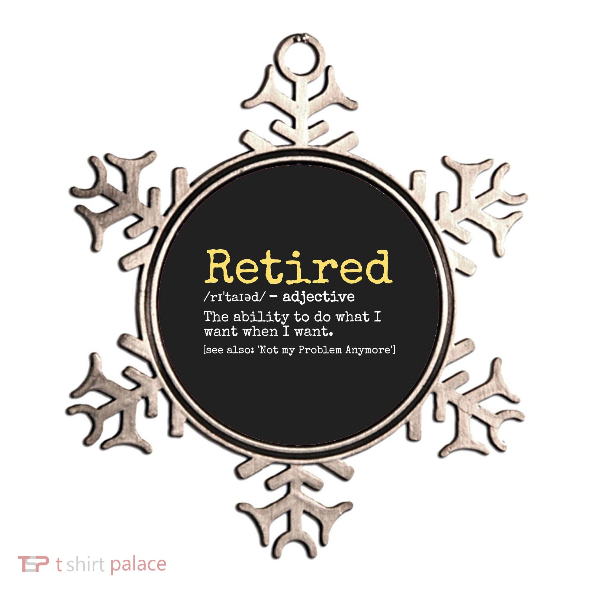 Funny Retired Definition Funny Retirement Ornament