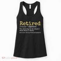 Funny Retired Definition Funny Retirement Women's Tank Top thumb 0