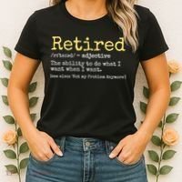 Funny Retired Definition Funny Retirement Women's T-Shirt thumb 2