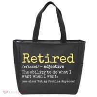 Funny Retired Definition Funny Retirement Tote Bag thumb 0