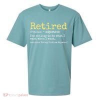 Funny Retired Definition Funny Retirement Sueded Cloud Jersey T-Shirt thumb 0