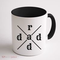 Funny Rad Dad Gift For Fathers Day Retro Style Art Cute Gift Coffee Mug thumb 1