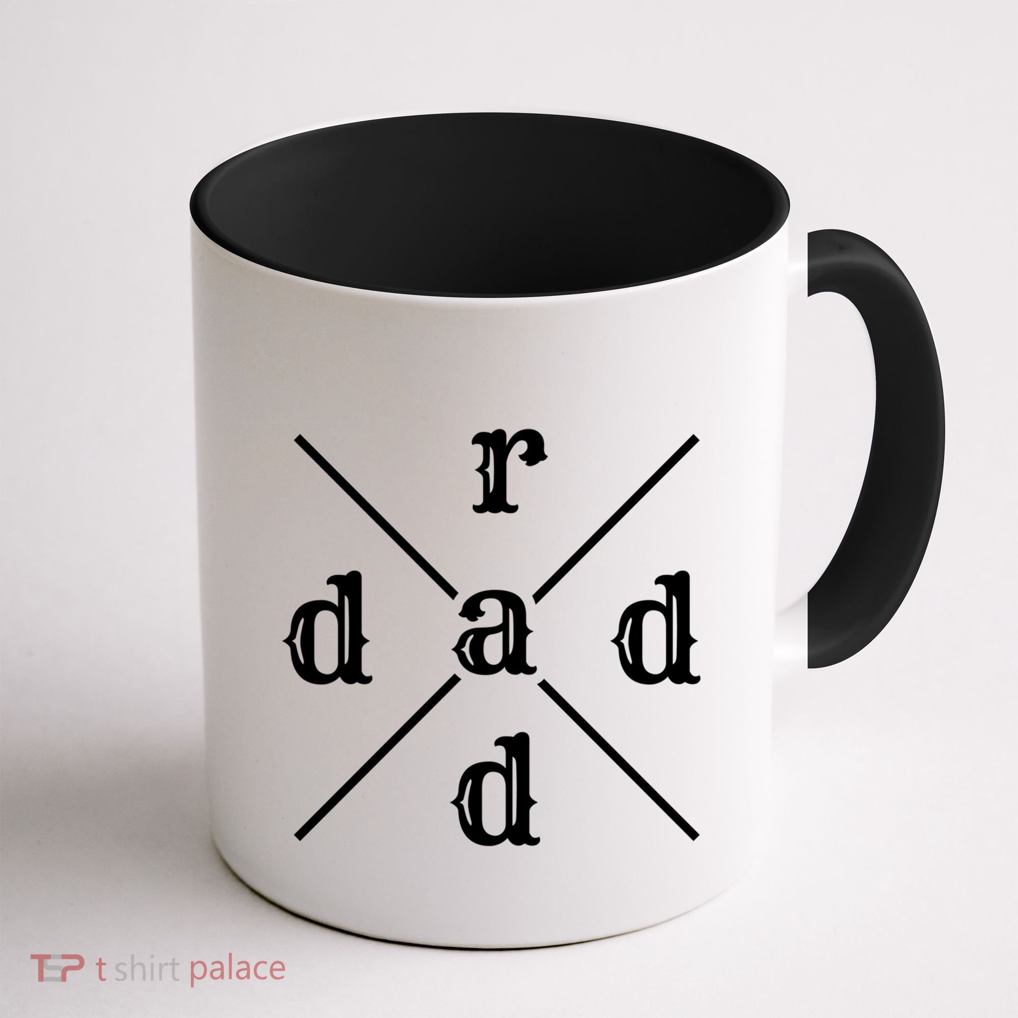 Funny Rad Dad Gift For Fathers Day Retro Style Art Cute Gift Coffee Mug