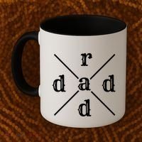 Funny Rad Dad Gift For Fathers Day Retro Style Art Cute Gift Coffee Mug thumb 2