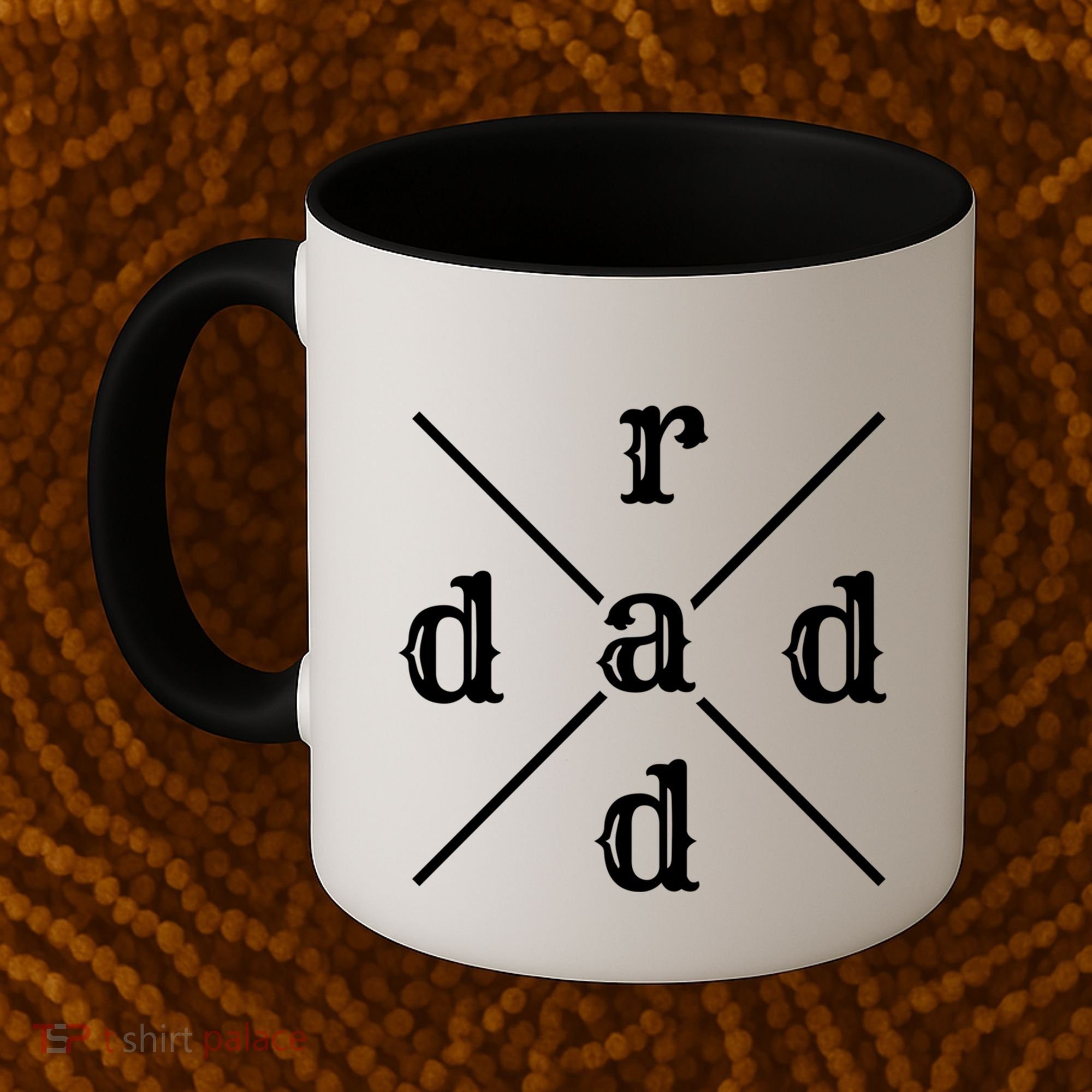 Funny Rad Dad Gift For Fathers Day Retro Style Art Cute Gift Coffee Mug