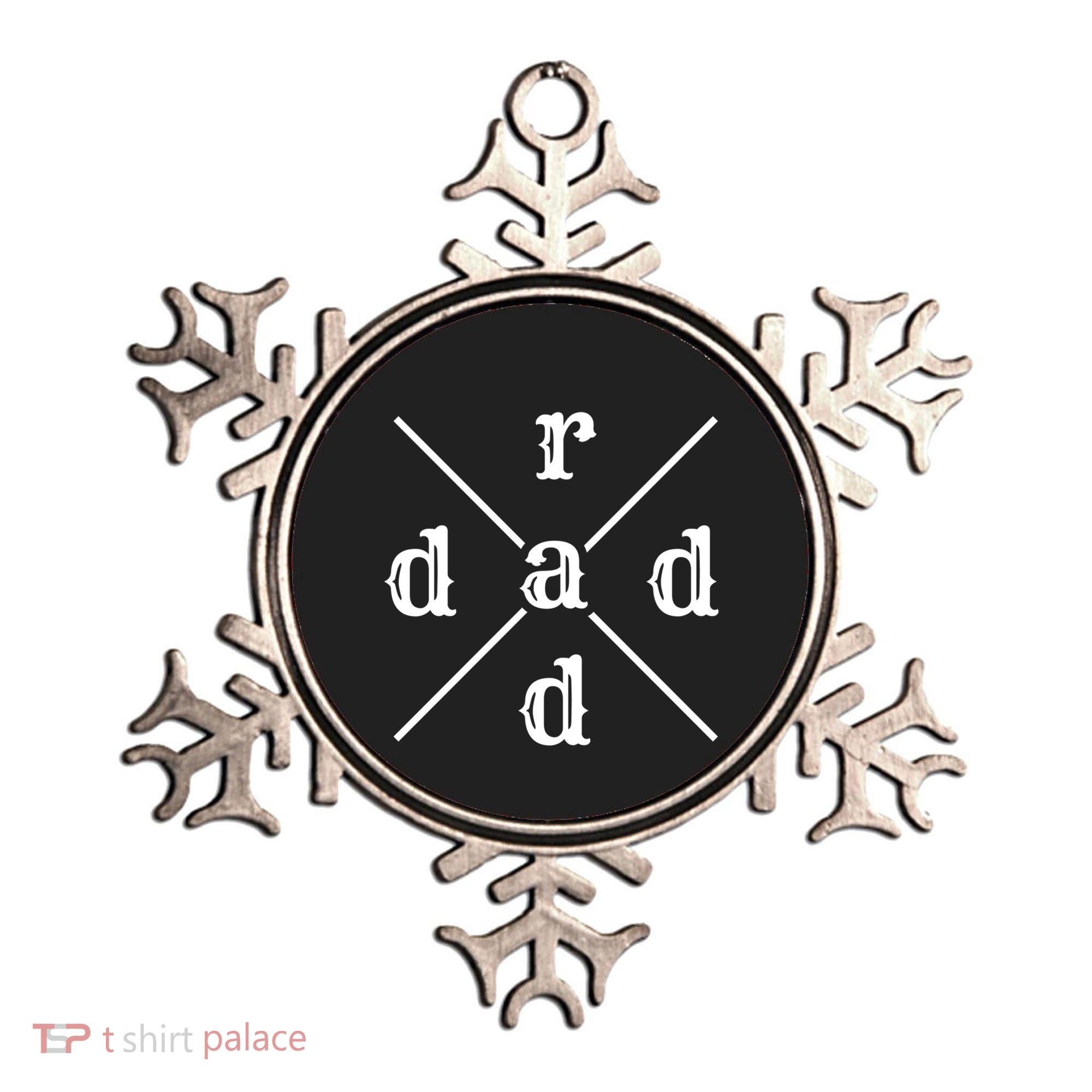 Funny Rad Dad Gift For Fathers Day Retro Style Art Cute Gift Ornament