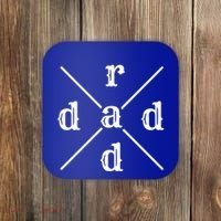 Funny Rad Dad Gift For Fathers Day Retro Style Art Cute Gift Coaster thumb 0