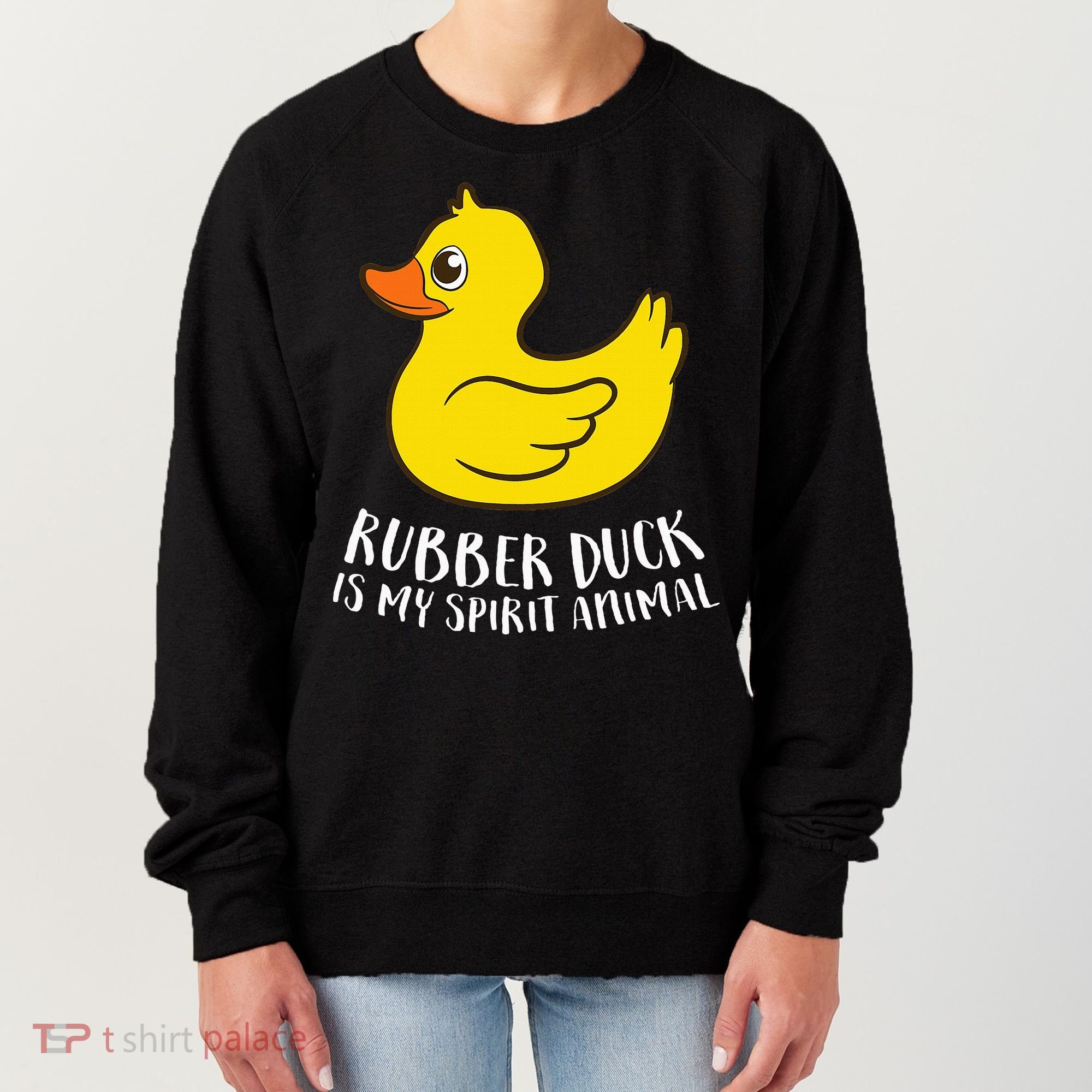Funny Rubber Duck Spirit Animal Women's Sweatshirt