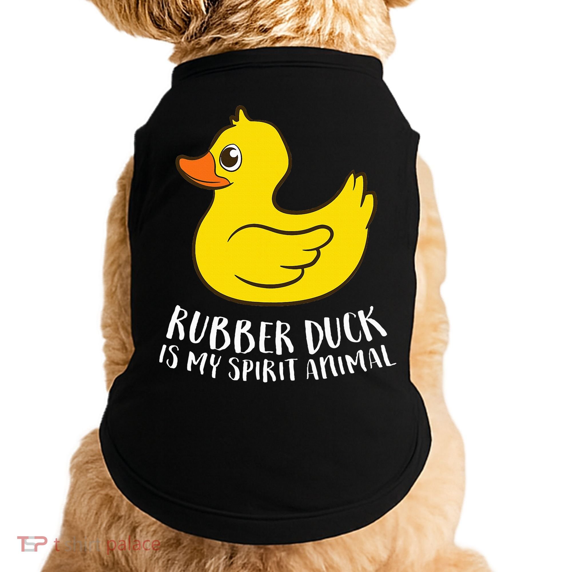 Funny Rubber Duck Spirit Animal Doggie Tank