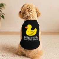 Funny Rubber Duck Spirit Animal Doggie Tank thumb 2