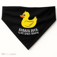 Funny Rubber Duck Spirit Animal USA-Made Doggie Bandana thumb 0