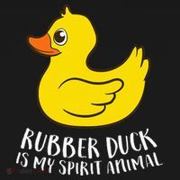 Funny Rubber Duck Spirit Animal Apron thumb 3