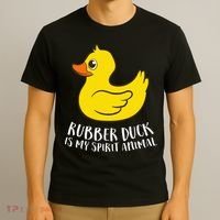 Funny Rubber Duck Spirit Animal T-Shirt thumb 3