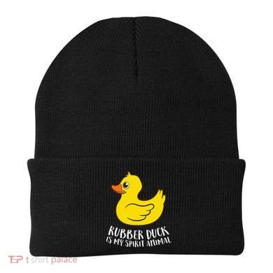 Funny Rubber Duck Spirit Animal Beanie