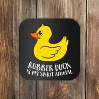 Funny Rubber Duck Spirit Animal Coaster thumb 0