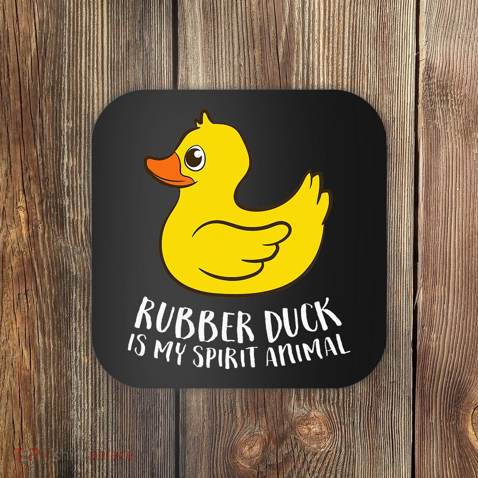 Funny Rubber Duck Spirit Animal Coaster