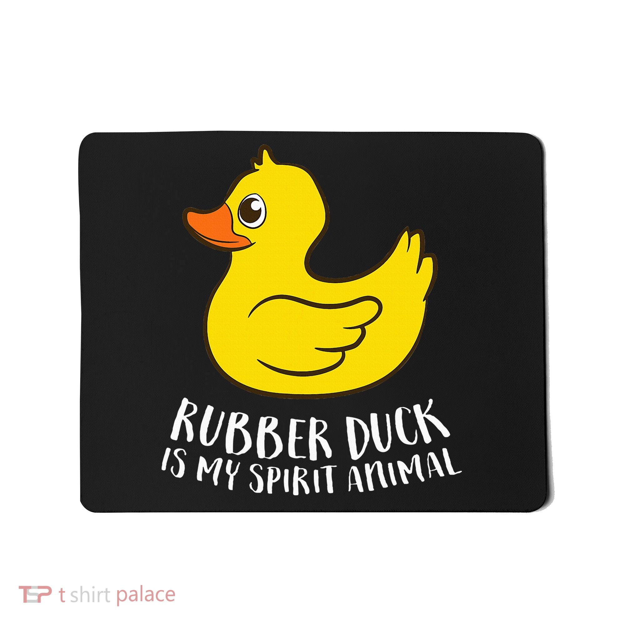 Funny Rubber Duck Spirit Animal Mousepad