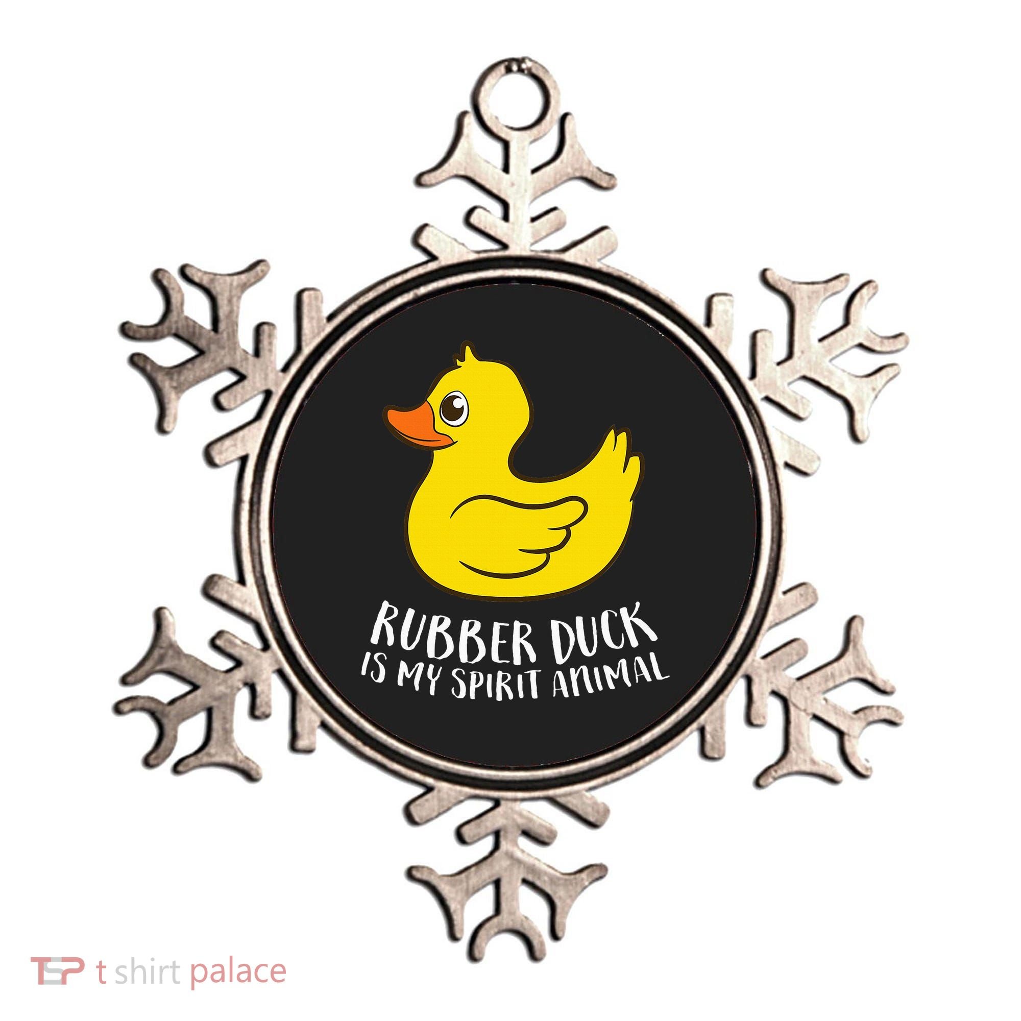 Funny Rubber Duck Spirit Animal Ornament