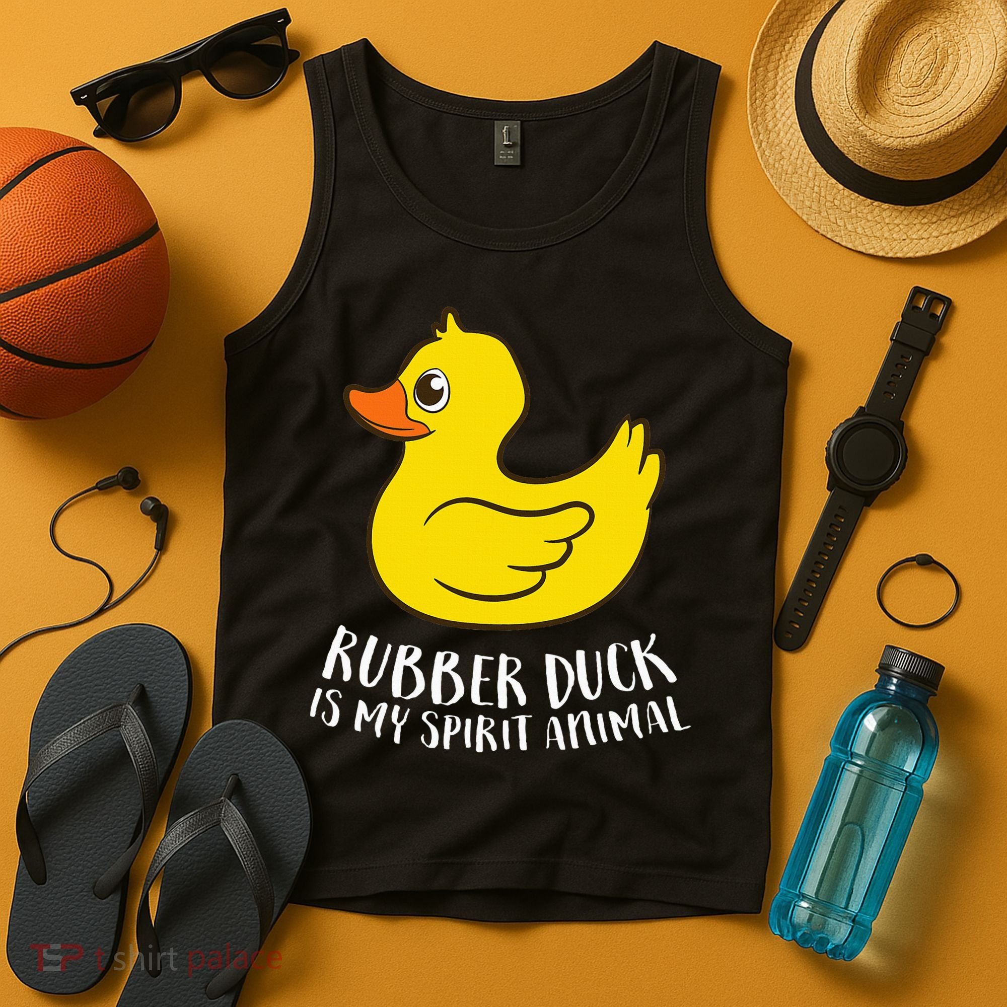 Funny Rubber Duck Spirit Animal Tank Top