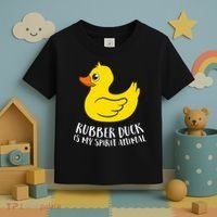 Funny Rubber Duck Spirit Animal Toddler T-Shirt thumb 3