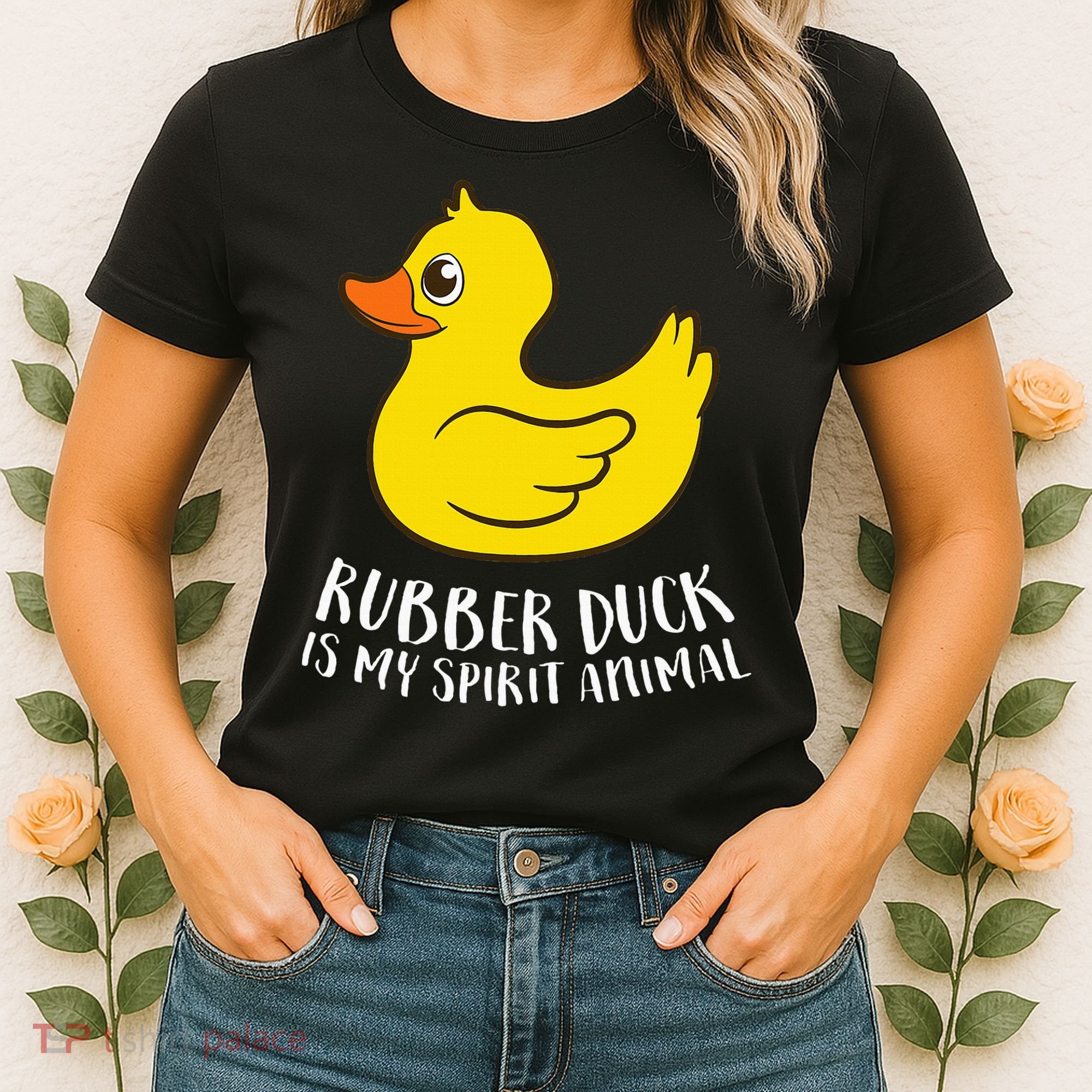Funny Rubber Duck Spirit Animal Women's T-Shirt