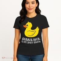 Funny Rubber Duck Spirit Animal Women's T-Shirt thumb 4