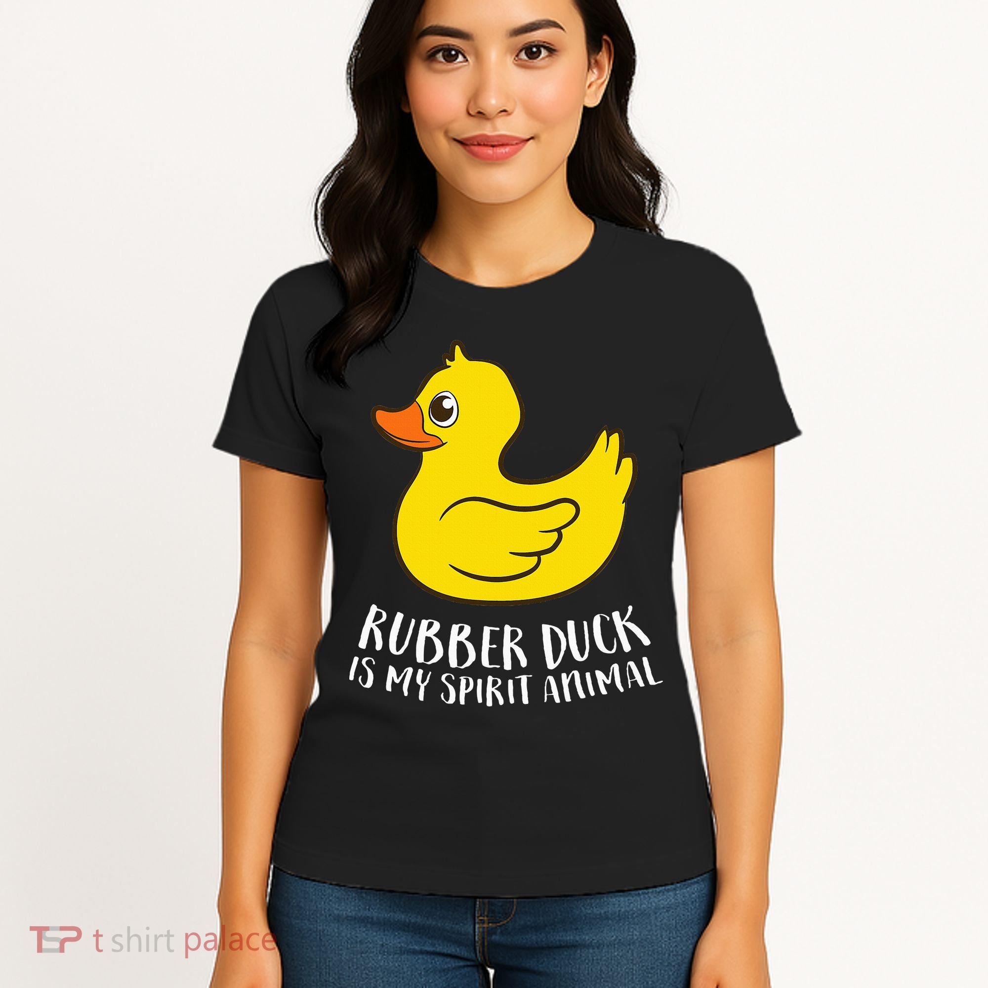 Funny Rubber Duck Spirit Animal Women's T-Shirt