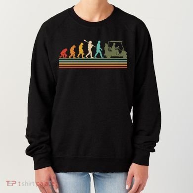Funny Retro Evolution Of A Golfer Women's Sweatshirt