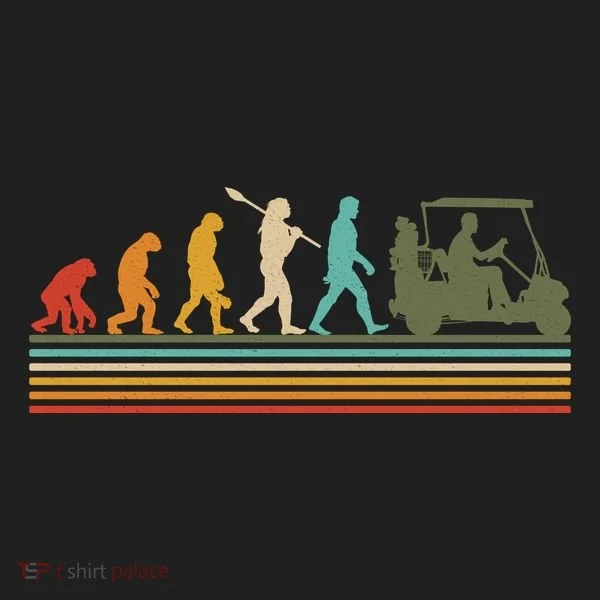 Funny Retro Evolution Of A Golfer Women's Sweatshirt