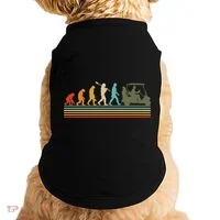 Funny Retro Evolution Of A Golfer Doggie Tank thumb 0