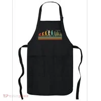 Funny Retro Evolution Of A Golfer Apron thumb 0