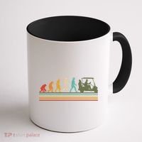 Funny Retro Evolution Of A Golfer Coffee Mug thumb 1