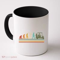 Funny Retro Evolution Of A Golfer Coffee Mug thumb 0