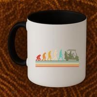 Funny Retro Evolution Of A Golfer Coffee Mug thumb 2