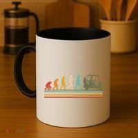 Funny Retro Evolution Of A Golfer Coffee Mug thumb 4