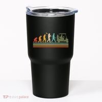 Funny Retro Evolution Of A Golfer Tumbler thumb 0
