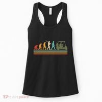 Funny Retro Evolution Of A Golfer Women's Tank Top thumb 0