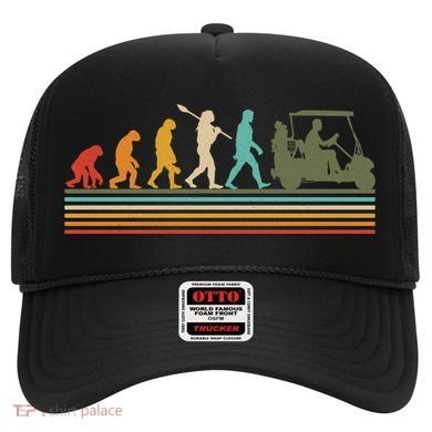 Funny Retro Evolution Of A Golfer Hat