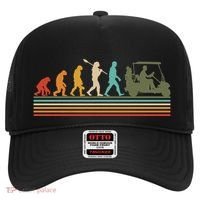 Funny Retro Evolution Of A Golfer Hat thumb 0