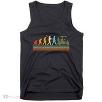 Funny Retro Evolution Of A Golfer Tank Top thumb 0