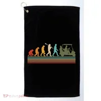 Funny Retro Evolution Of A Golfer Golf Towel thumb 0