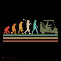 Funny Retro Evolution Of A Golfer Visor thumb 3