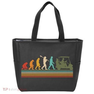 Funny Retro Evolution Of A Golfer Tote Bag
