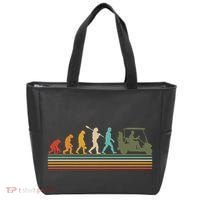 Funny Retro Evolution Of A Golfer Tote Bag thumb 0