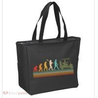 Funny Retro Evolution Of A Golfer Tote Bag thumb 2