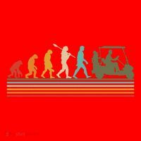 Funny Retro Evolution Of A Golfer Santa Hat thumb 1