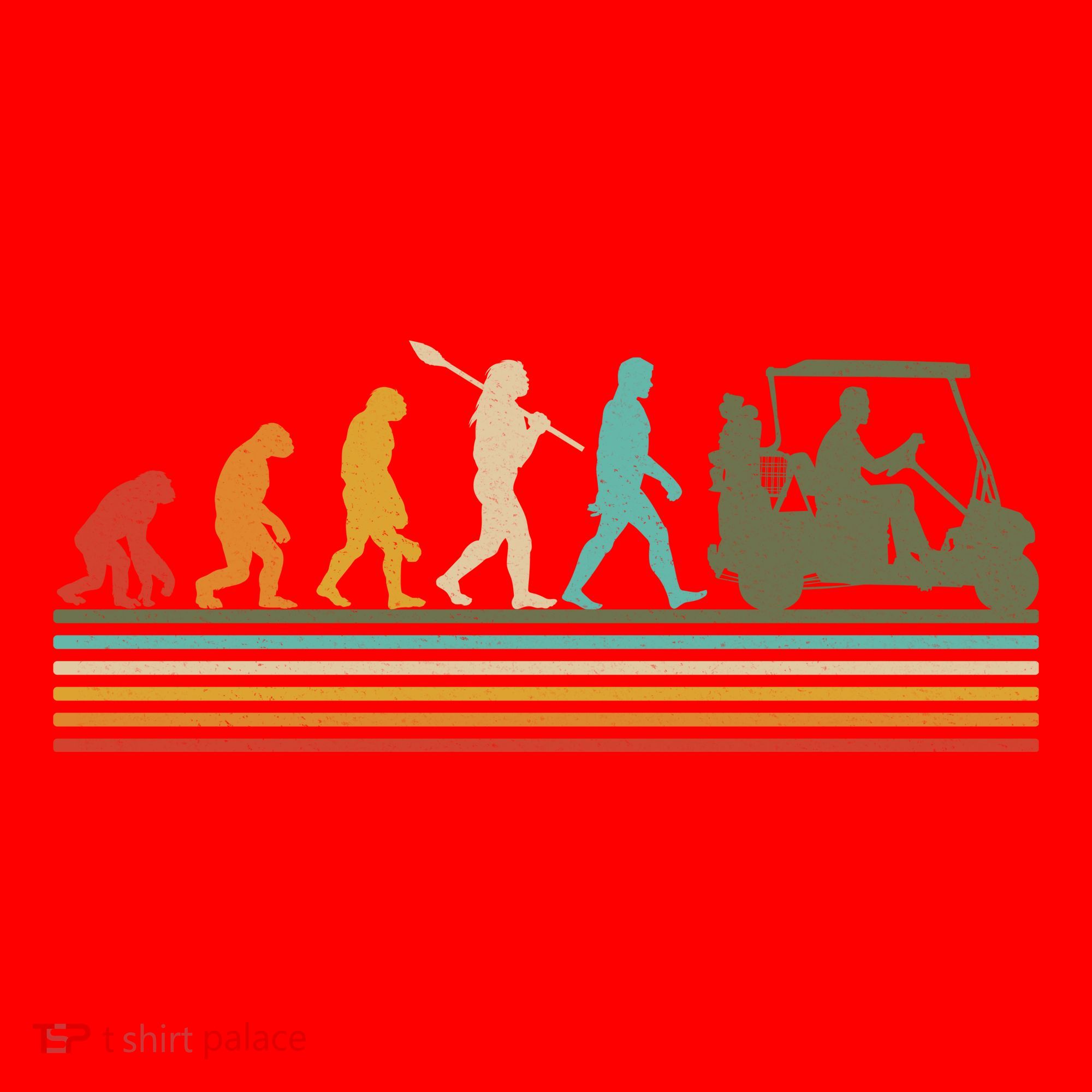 Funny Retro Evolution Of A Golfer Santa Hat