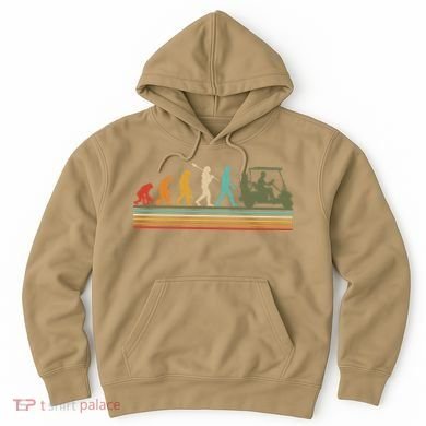 Funny Retro Evolution Of A Golfer Hoodie